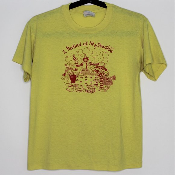 Hanes Other - VTG Made In USA Single Stitch McDonalds Shirt A676